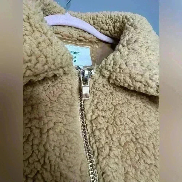 Forever 21 Sherpa Jacket Sweater Zip Up (473) - Picture 12 of 14